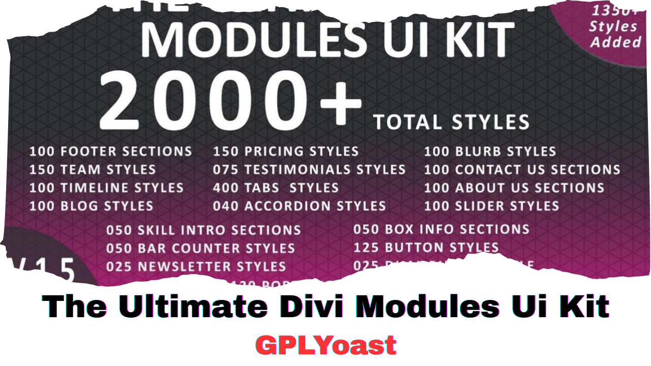 The Ultimate Divi Modules Ui Kit