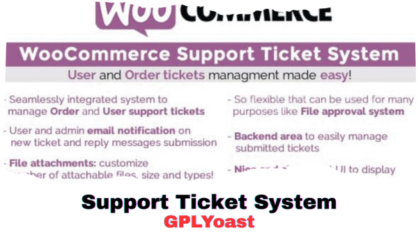 WooCommerce Support Ticket System